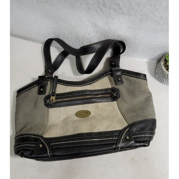 BOC Gray Dove & Black Cronton Vinyl Tote	Bag - Picture 9 of 16